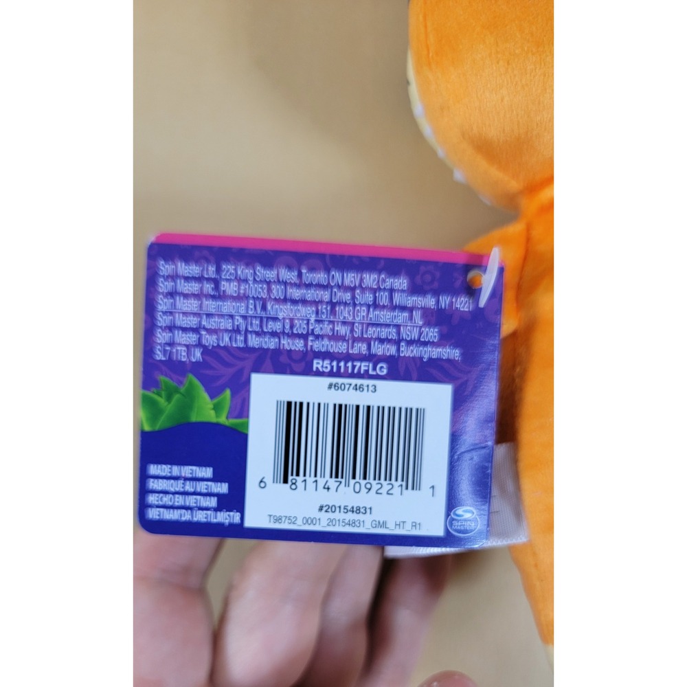 Nickelodeon Dora Swiper the Fox Plush Orange Blue Mask Spin Master 8 inch NWT - Picture 7 of 9